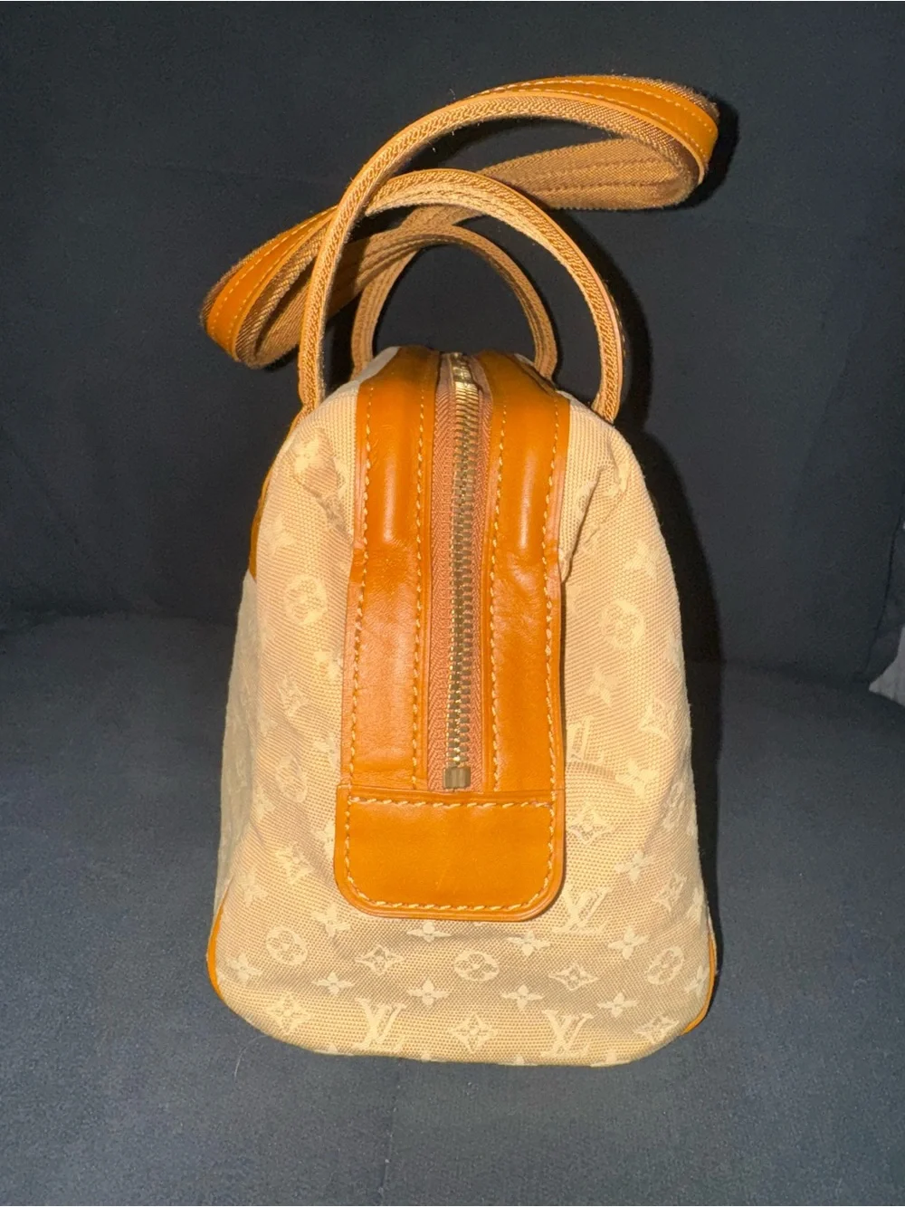Louis Vuitton Monogram Mini Lin Josephine PM Beige Tan Handbag